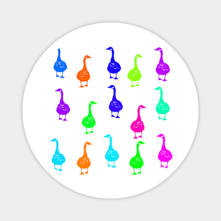 Goose gaggle one Magnet